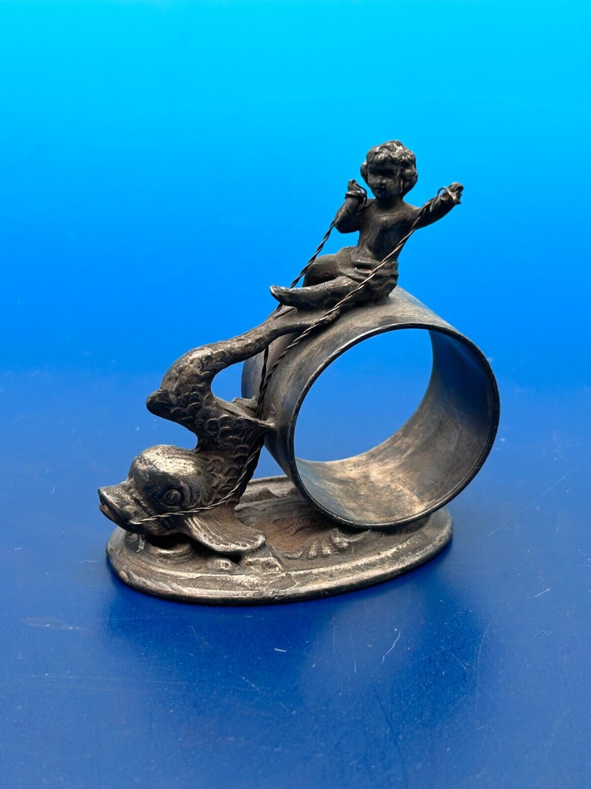 cherub pulled by fish. New Haven SP Co. 262