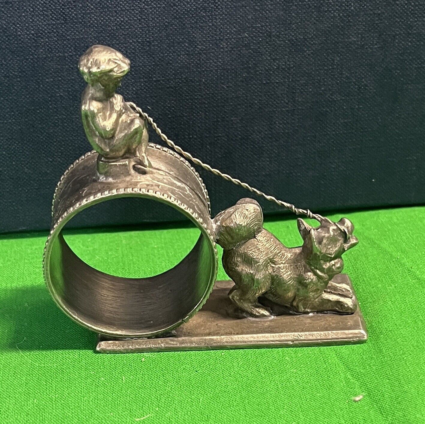 dog pulling cherub, Middletown, no number. probable fake